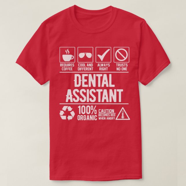 Dentalassistent T-Shirt (Design vorne)
