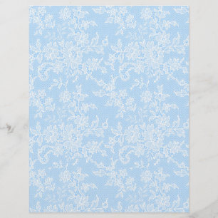 Dentelle blanche sur papier papier à papier pour s