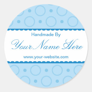 Dentelle Bleue Faite À La Main Par Stickers Person
