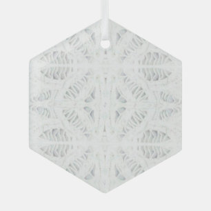 DENTELLE DE BATTENBURG Ornement en verre hexagonal