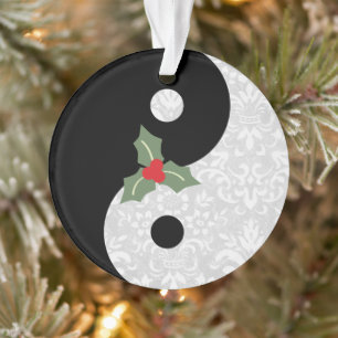 Dentelle de Faux noir et blanc Yin Yang avec Mistl