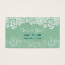 Dentelle de menthe - Enregistrer la date