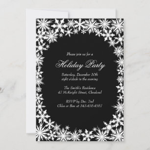 Dentelle d'hiver Fête Invitation