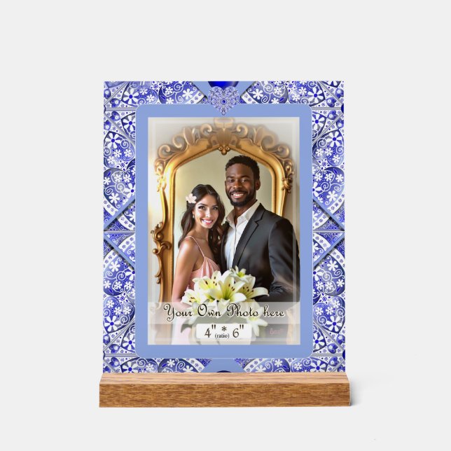 Dentelle en céramique Bleu de grèce (Recto)