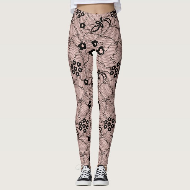 Dentelle Motif Leggings (Devant)