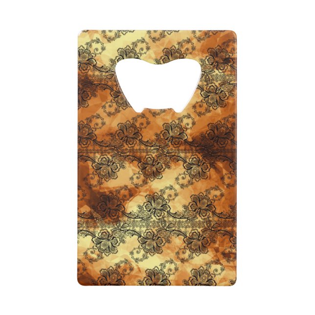 Dentelle noire au-dessus des points forts dorés (Devant)