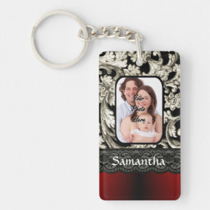 Dentelle noire et damas