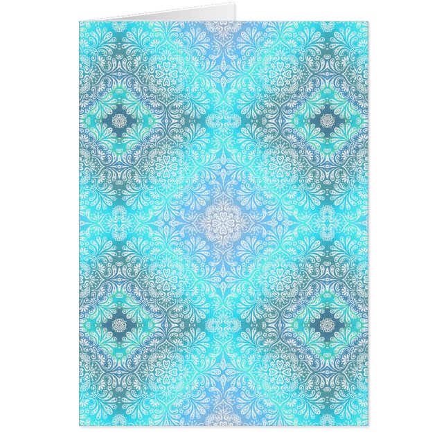 Dentelle turquoise Mandala (Devant)