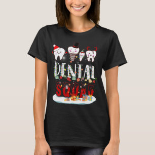 Dentin Christmas Dental Squad Lights T-Shirt