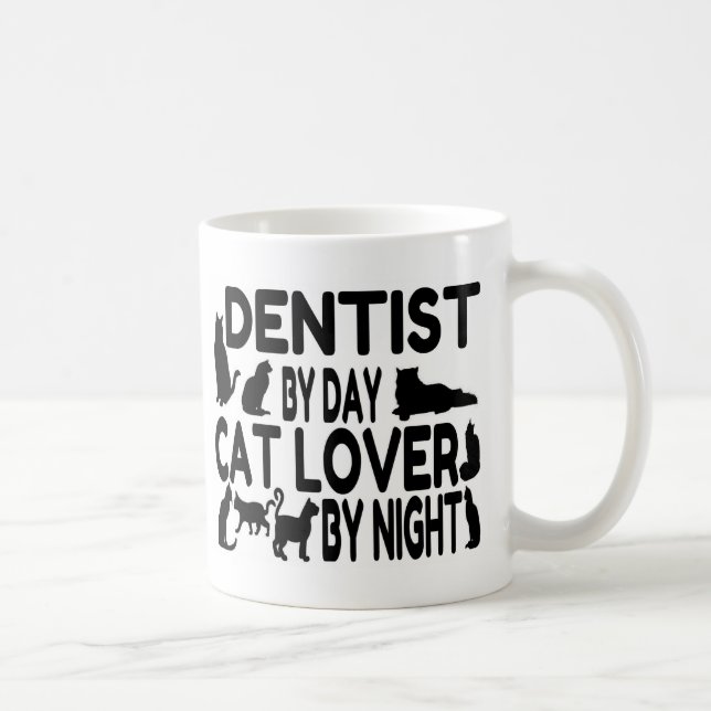 Dentist Cat Lover Kaffeetasse (Rechts)