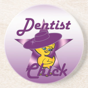 Dentist Chick #9 Sandstein Untersetzer