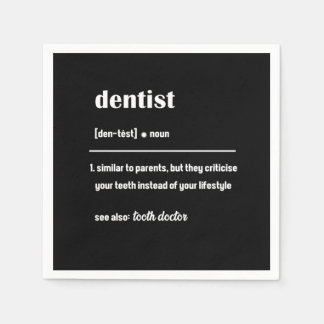 Dentist Definition Dentistry Tooth Doctor Teeth Gi Serviette