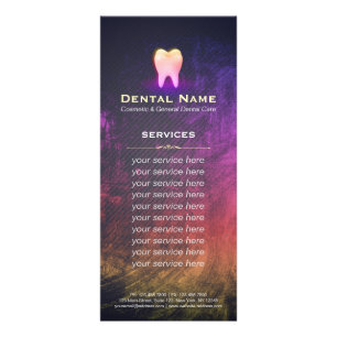Dentist Dental Clinic Rose Gold Tooth Service Menu