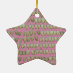DENTIST DENTISTRY ORTHODONTICS ROTTEN TEETH MOUTH KERAMIK ORNAMENT