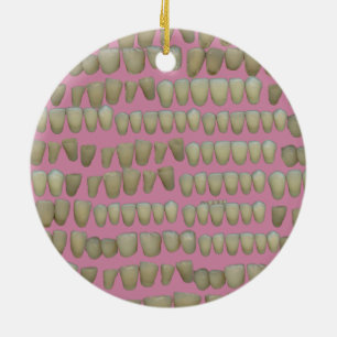 DENTIST DENTISTRY ORTHODONTICS ROTTEN TEETH MOUTH KERAMIK ORNAMENT