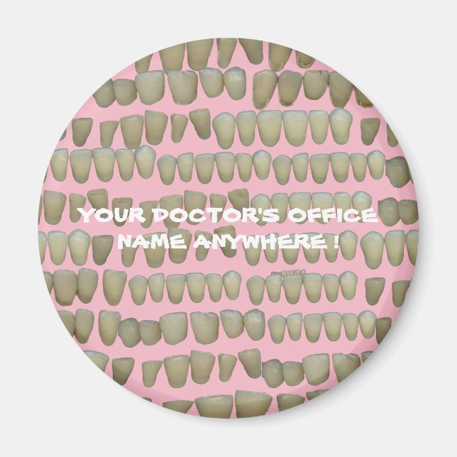 DENTIST DENTISTRY ORTHODONTICS ROTTEN TEETH MOUTH MAGNET (Vorne)