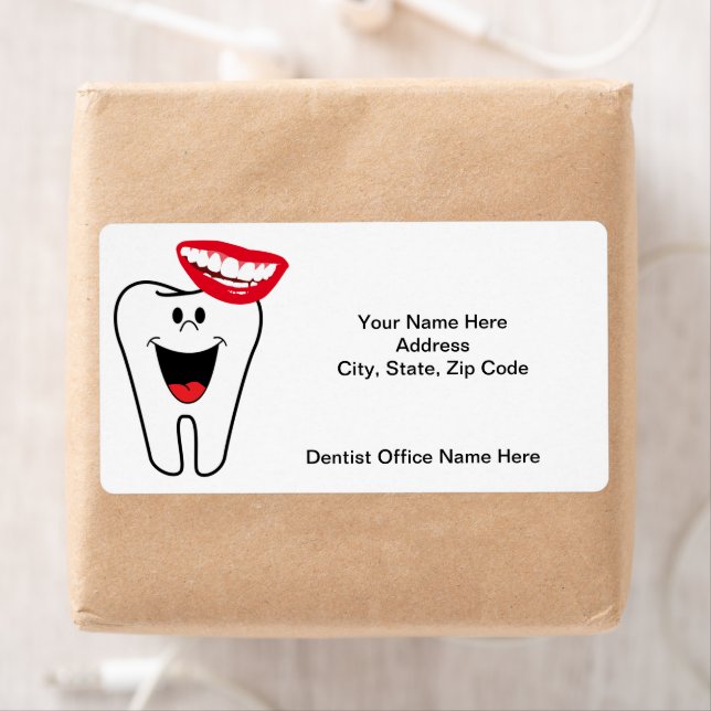 Dentist dents dents dents dents sourire Étiquettes (En situation)