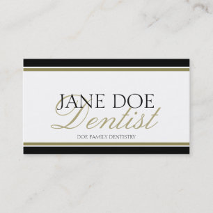 Dentist Gold Script - Verfügbare Letterhead - Visitenkarte