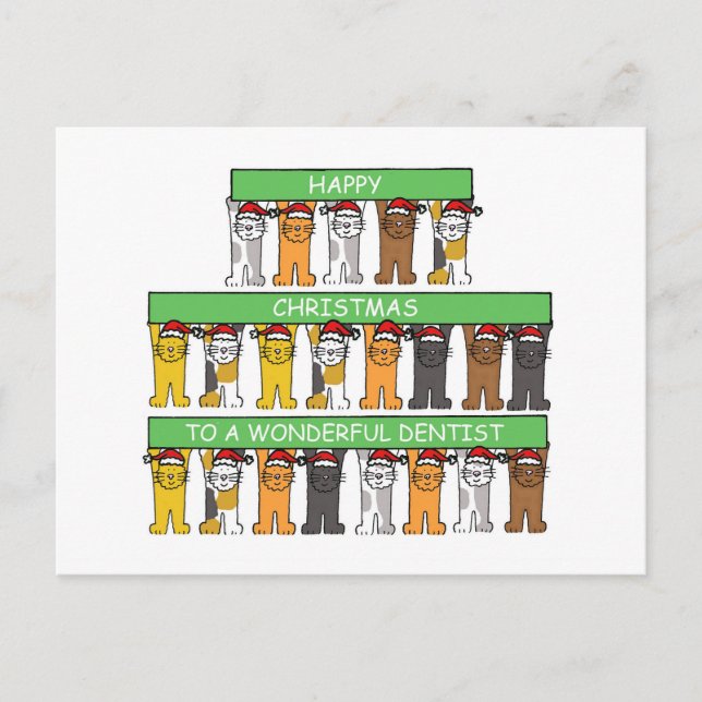 Dentist Happy Christmas Feiertagspostkarte (Vorderseite)