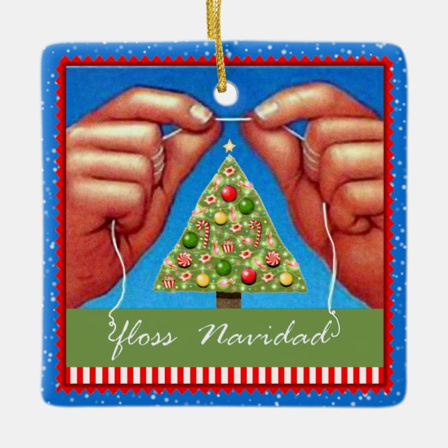 Dentist Holiday-Geschenk Keramikornament (Vorderseite)