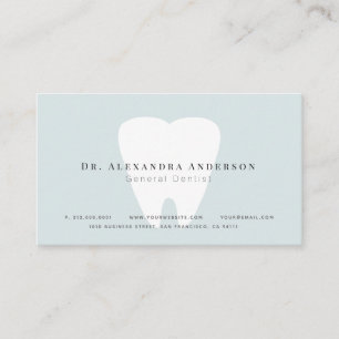 Dentist Light Blue Terminalkarte Visitenkarte