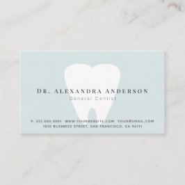 Dentist Light Blue Terminalkarte Visitenkarte