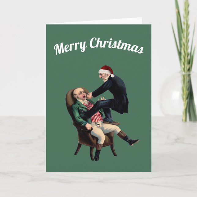 Dentist Merry Christmas Karte (Vorderseite)