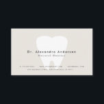 Dentist Modern Light Beige Terminalkarte Visitenkarte<br><div class="desc">Diese minimalistische und moderne Zahnarztkarte zeigt Ihre Texte in schwarzen Buchstaben mit weißen Zähnen auf hellbeigem Hintergrund. Ändern Sie die Hintergrundfarbe und personalisieren Sie sie für Ihre Bedürfnisse. In meinem Geschäft finden Sie passende Produkte.</div>