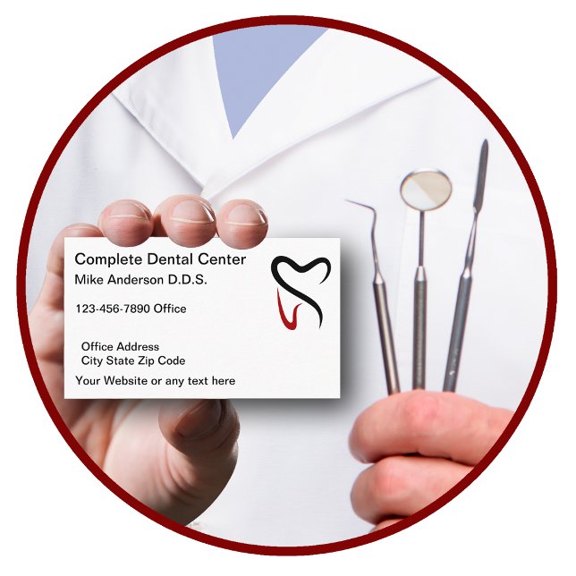 Dentist Office Custom Carte de visite Modèle (Créateur téléchargé)