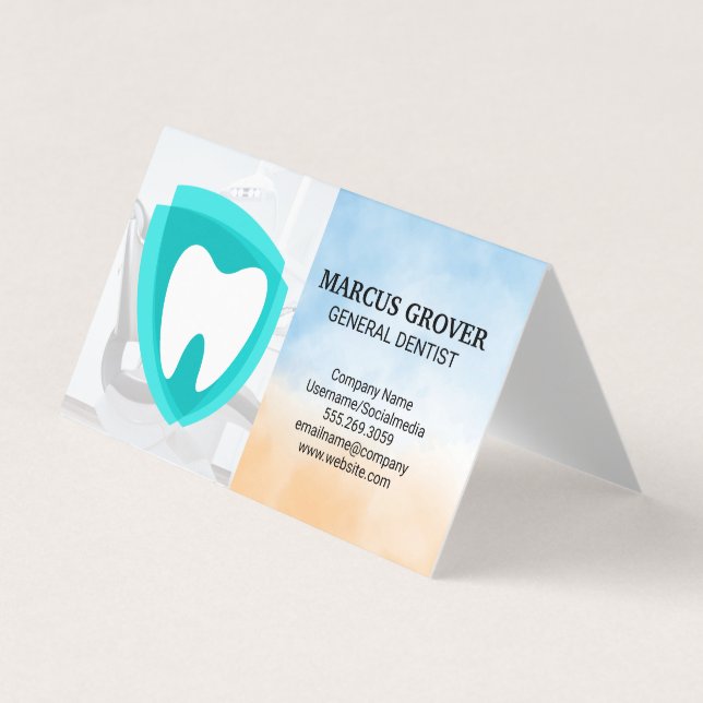 Dentist Office | Dental Health Logo Visitenkarten (Vorderseite)