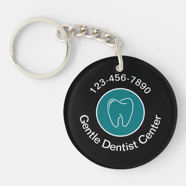 Dentist Office Promotions Upscale Schlüsselanhänge Schlüsselanhänger (Vorderseite)