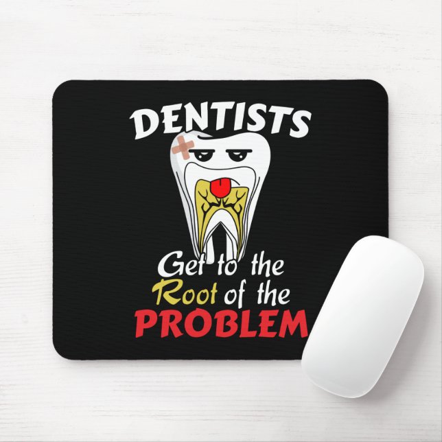 Dentist Root Canal - Tooth Cavity Pub Mousepad (Mit Mouse)