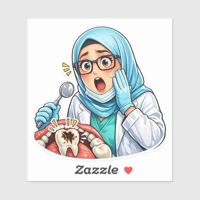 Dentist Smile Sticker (Blatt)