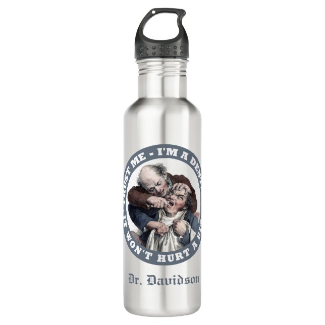 DENTIST Spaß kundenspezifische Monogramm-Wasserfla Edelstahlflasche (Vorderseite)