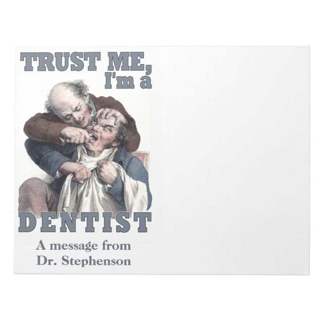 DENTIST Spaß Notizblöcke (Vorderseite)