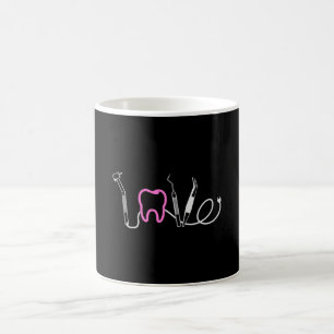 Dentist Teeth Dental LoveTooth Funny Gift Idee Kaffeetasse