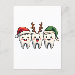 Dentist Weihnachten Weihnachten Weihnachtsfeiertag Ankündigungspostkarte
