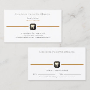 Dentiste   Carte de rendez-vous dentaire