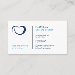 Dentiste Carte de visite professionnel
