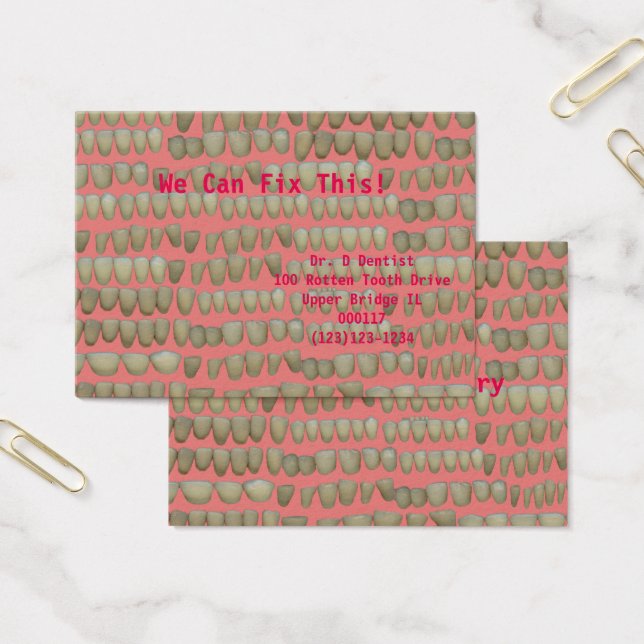 Dentiste Dentistère Rotten Teeth Aide Orthodontie (Bureau)