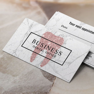 Dentiste Rose Gold Dent Marbre Rendez-vous Dentair