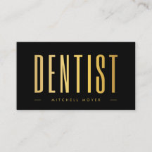 Dentistry Tooth Logo Black & Gold