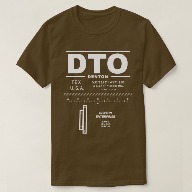 Denton Enterprise Airport DTO T - Shirt (Design vorne)
