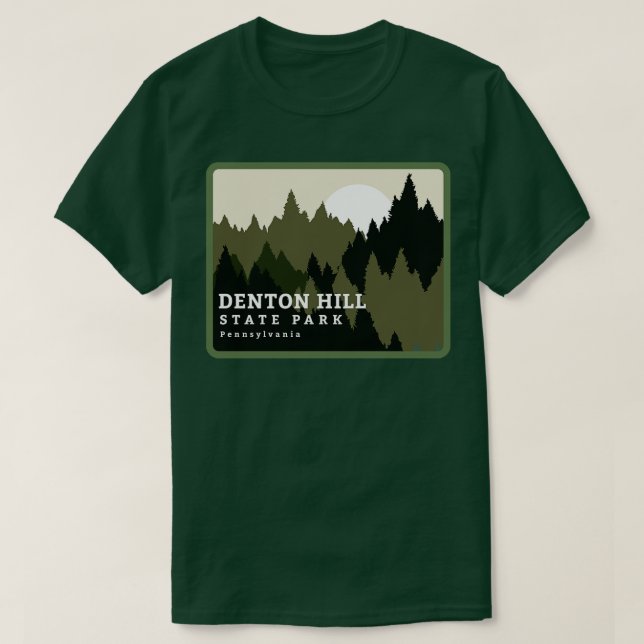 Denton Hill Staat Park Pennsylvania Wald Sunrise T-Shirt (Design vorne)