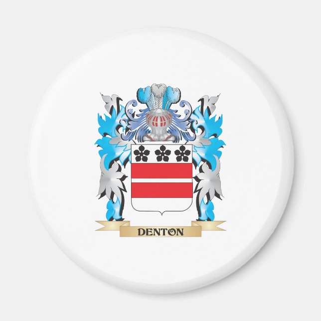 Denton-Wappen - Familienwappen Magnet (Vorne)