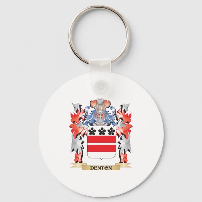 Denton-Wappen - Familienwappen Schlüsselanhänger (Vorderseite)