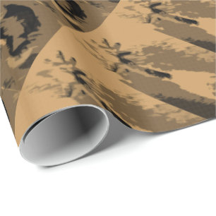 Dents occidentales de papier d'emballage cadeau