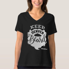 "Denver Beard Behalten" Frauenschwarz T-Shirt