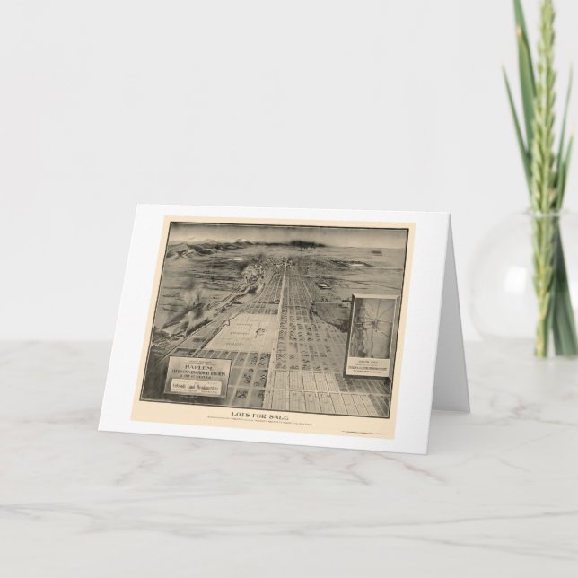 Denver, carte panoramique de Co - 1907 (Devant)