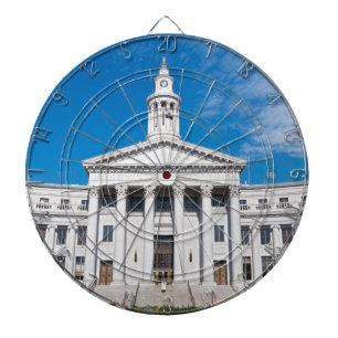 Denver City and Landkreis Gebäude Eintritt Dartscheibe